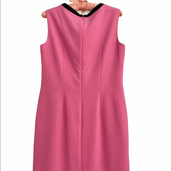 Nine West Color Block Pink Black Stretchy Dress 4 - Picture 6 of 6